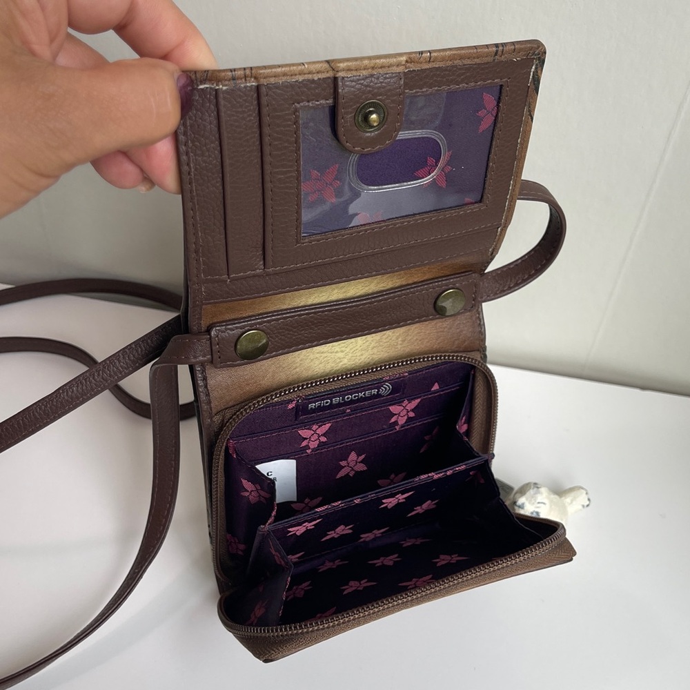 Anuschka RFID Genuine Leather Wallet Crossbody - Picture 8 of 16